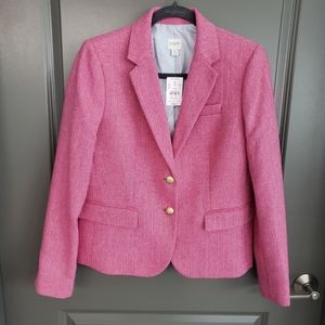Pink Chevron J Crew Blazer - Size 8